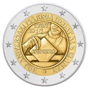 2 EURO 2015 Stemrecht UNC Andorra